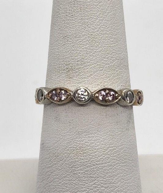 925 Sterling Silver CZ Ring Size 7