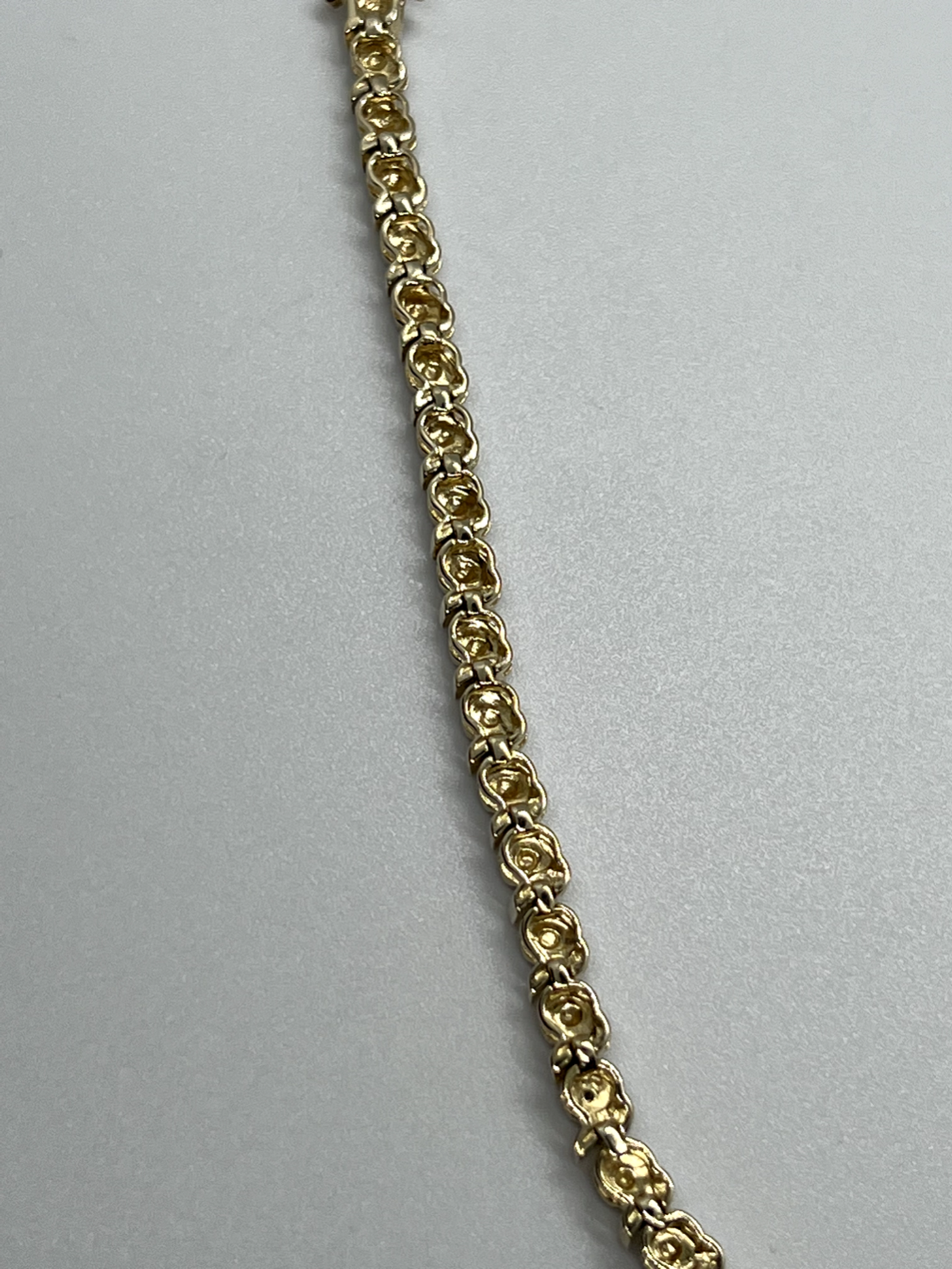 925 Sterling Silver Gold Plated Charm Bracelet