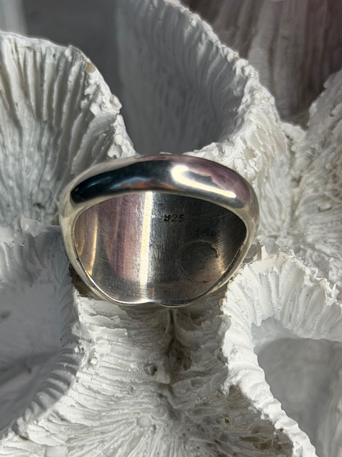 Vintage 925 Sterling Silver Heart Ring Size 8