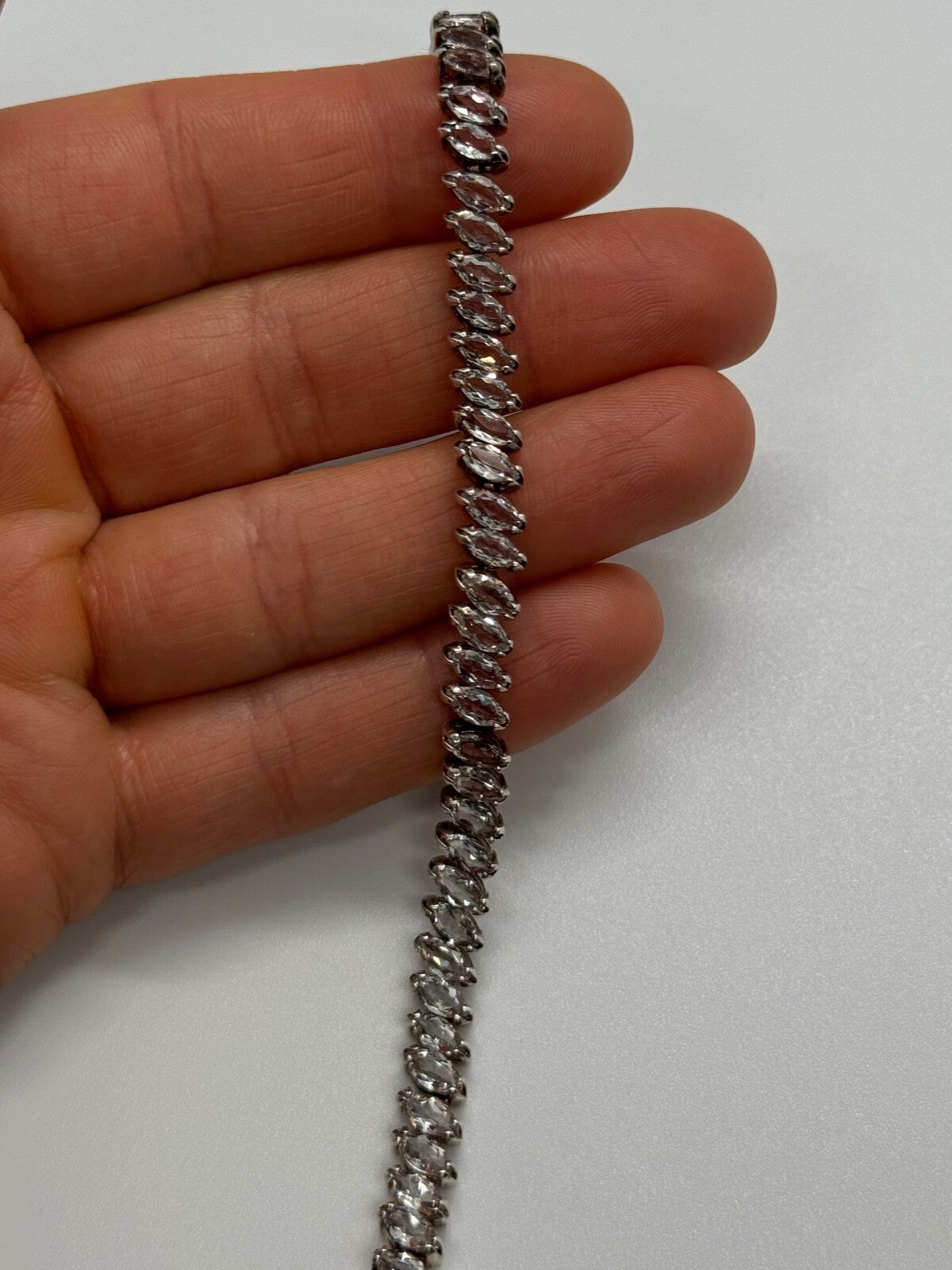 925 Sterling Silver Tourmalines Bracelet