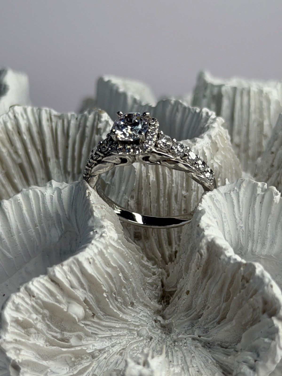 GOC 925 Sterling Silver Cz Ring Size 7