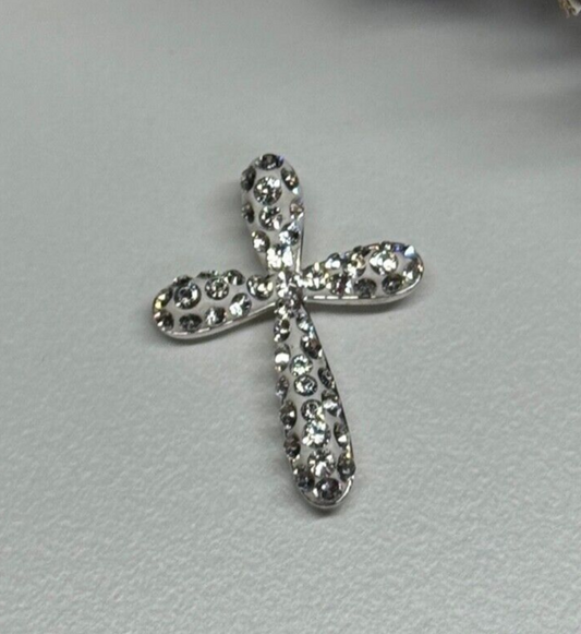 925 Sterling Silver CZ Cross