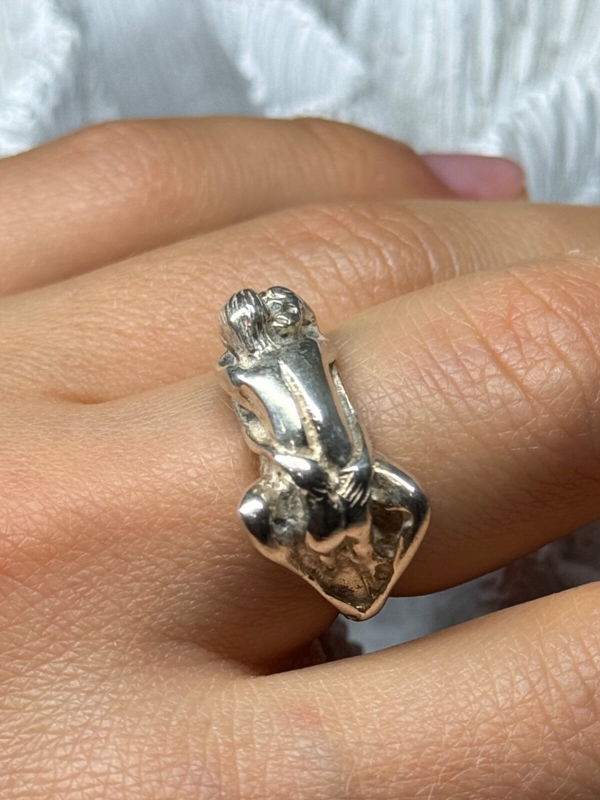 925 Sterling Silver Kamasutra Ring Size 7