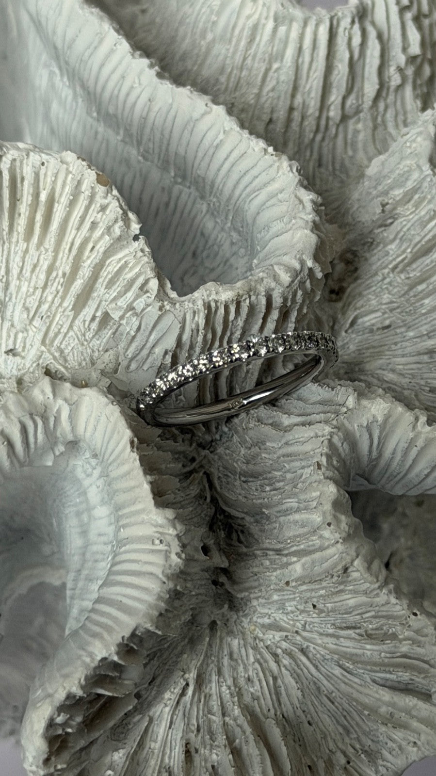 14K White Gold Diamond 0.46 carat Ring Size 5.5