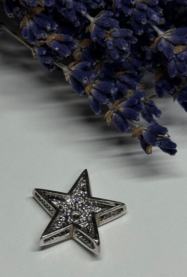 925 Sterling Silver CZ Star Pendant