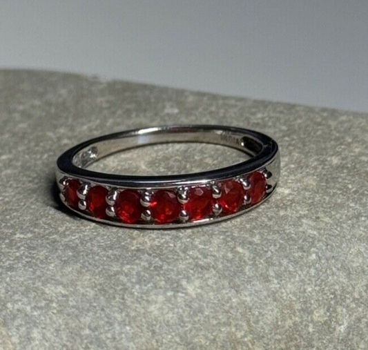 925 Sterling Silver Spinel Ring Size 7.5