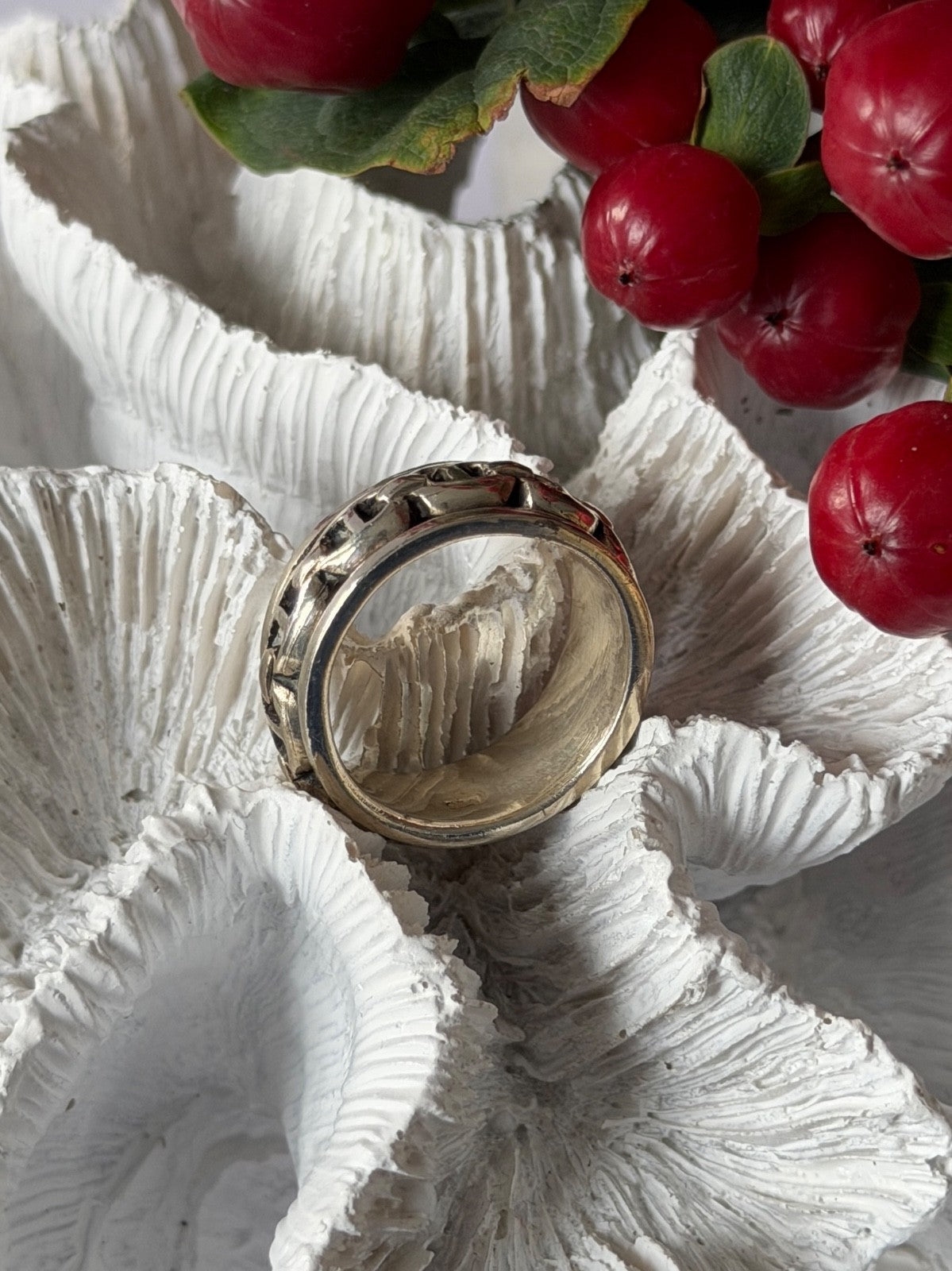 Vintage Spinning 925 Sterling Silver Ring Size 9