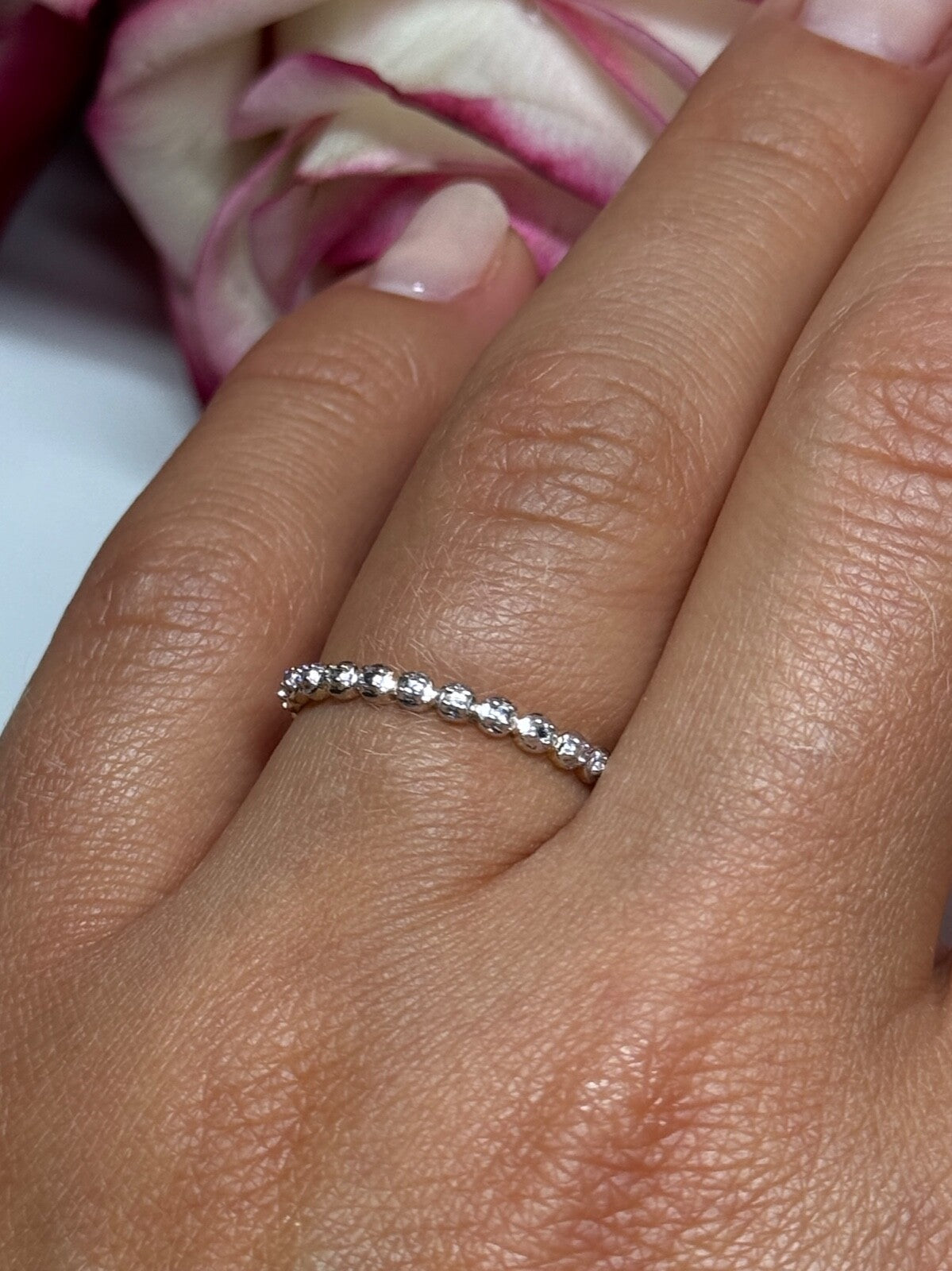 925 Sterling Silver Gold Plated CZ Ring Size 6