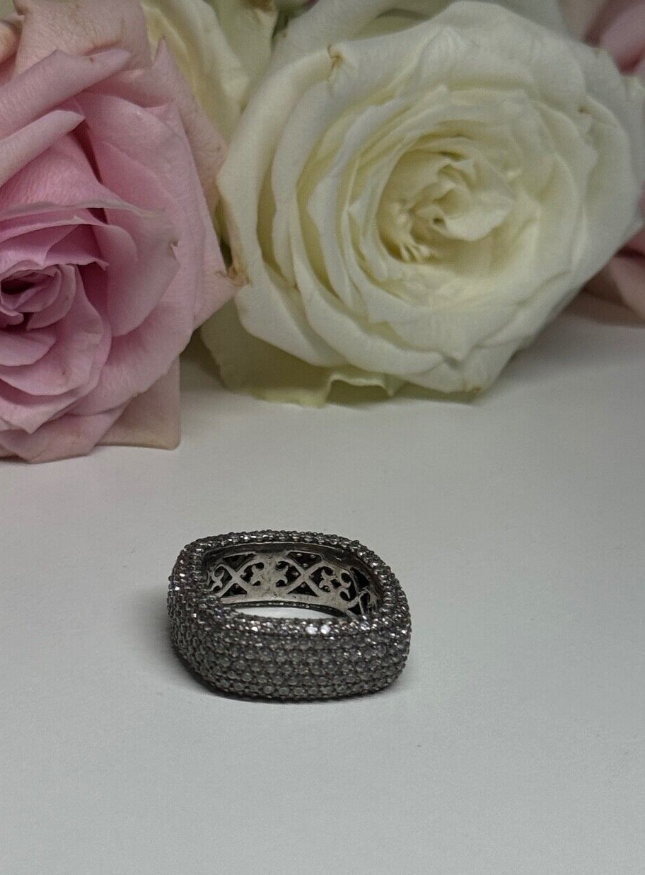 925 Sterling Silver CZ Ring Size 6