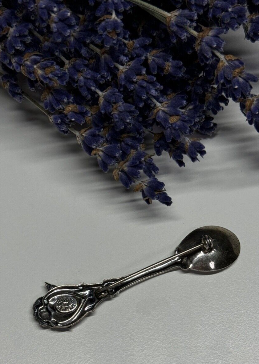 Jewelart 925 Sterling Silver Spoon Brooch
