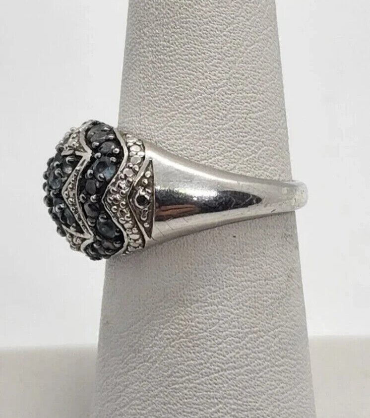 925 Sterling Silver Spinel Ring Size 6.5