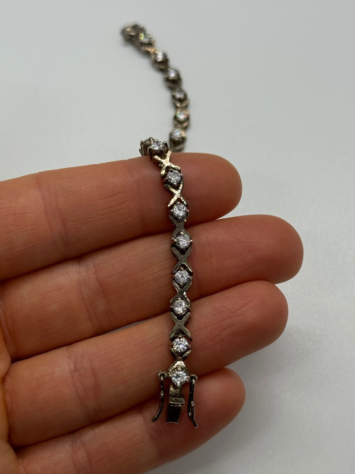 925 Sterling Silver CZ Bracelet