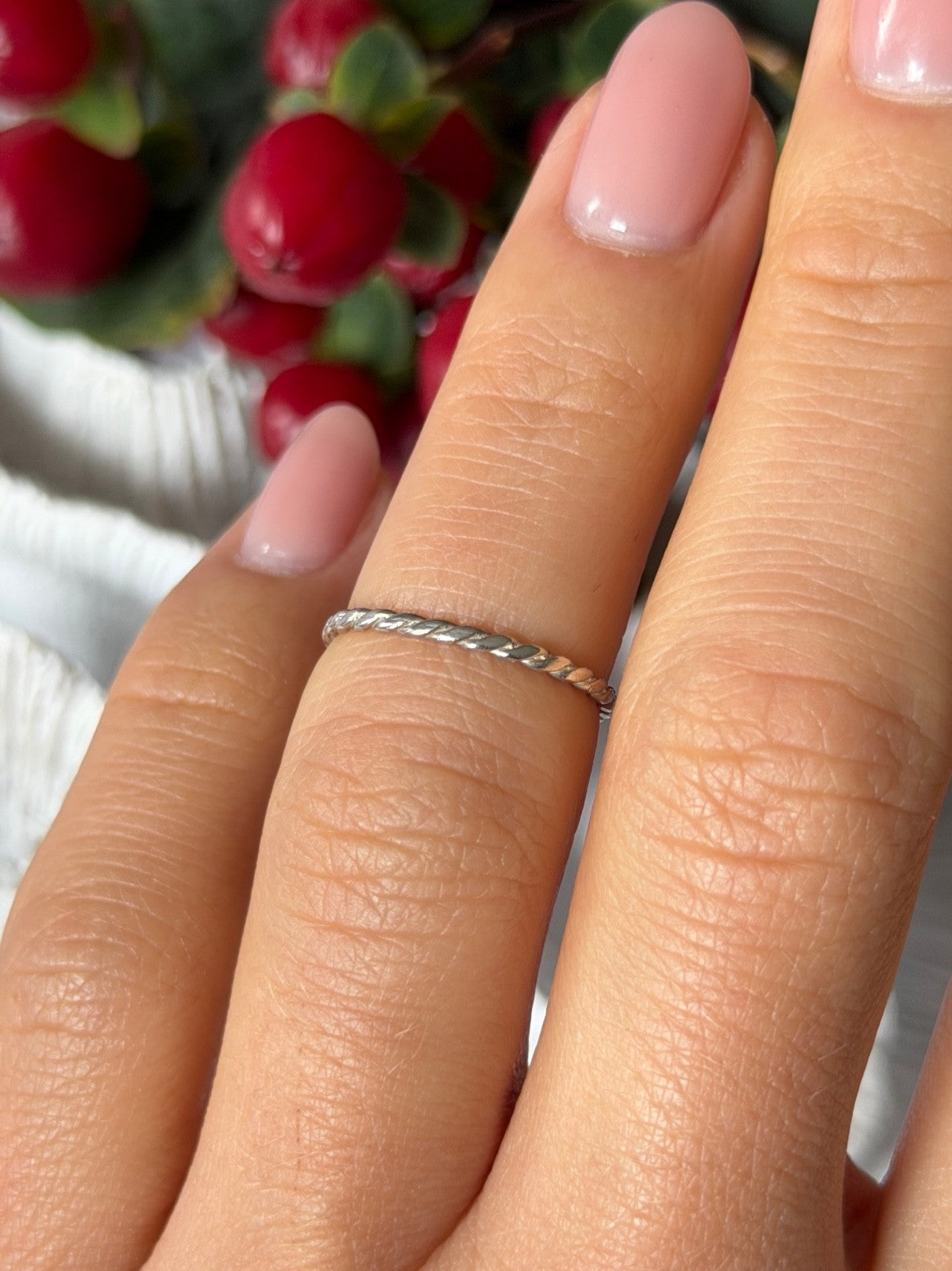 Tiny 925 Sterling Silver Ring Size 5