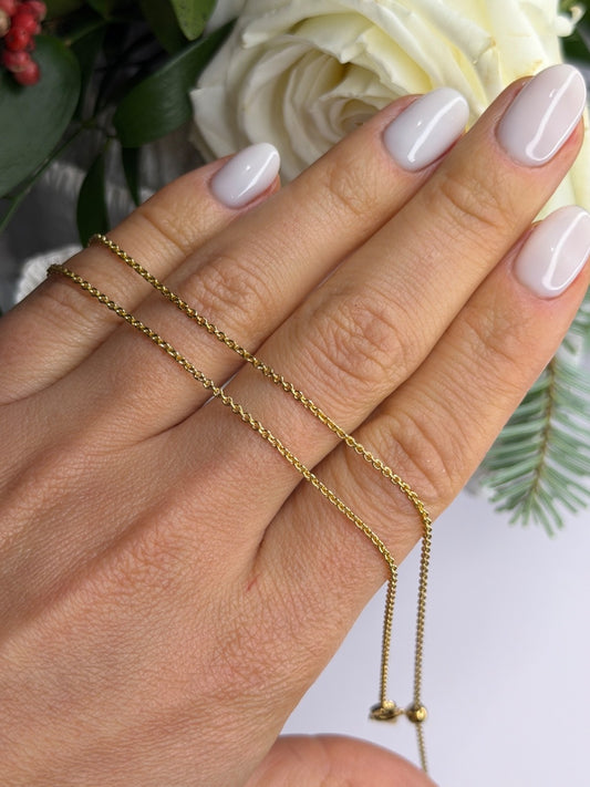 Pandora 925 Sterling Silver Gold Plated Chain