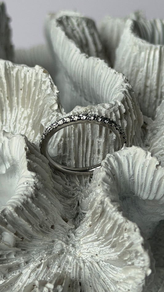 14K White Gold Diamond 0.46 carat Ring Size 5.5