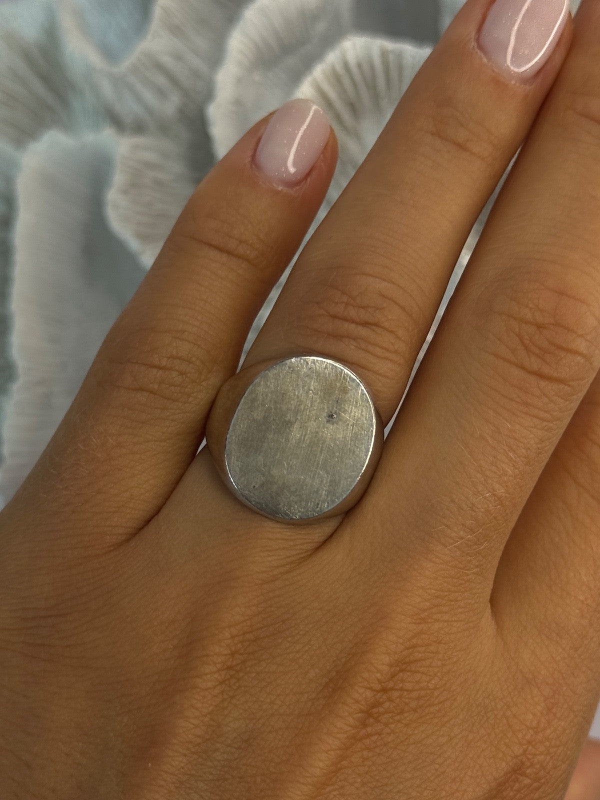 Vintage Art Deco 925 Sterling Silver Ring Size 6.5