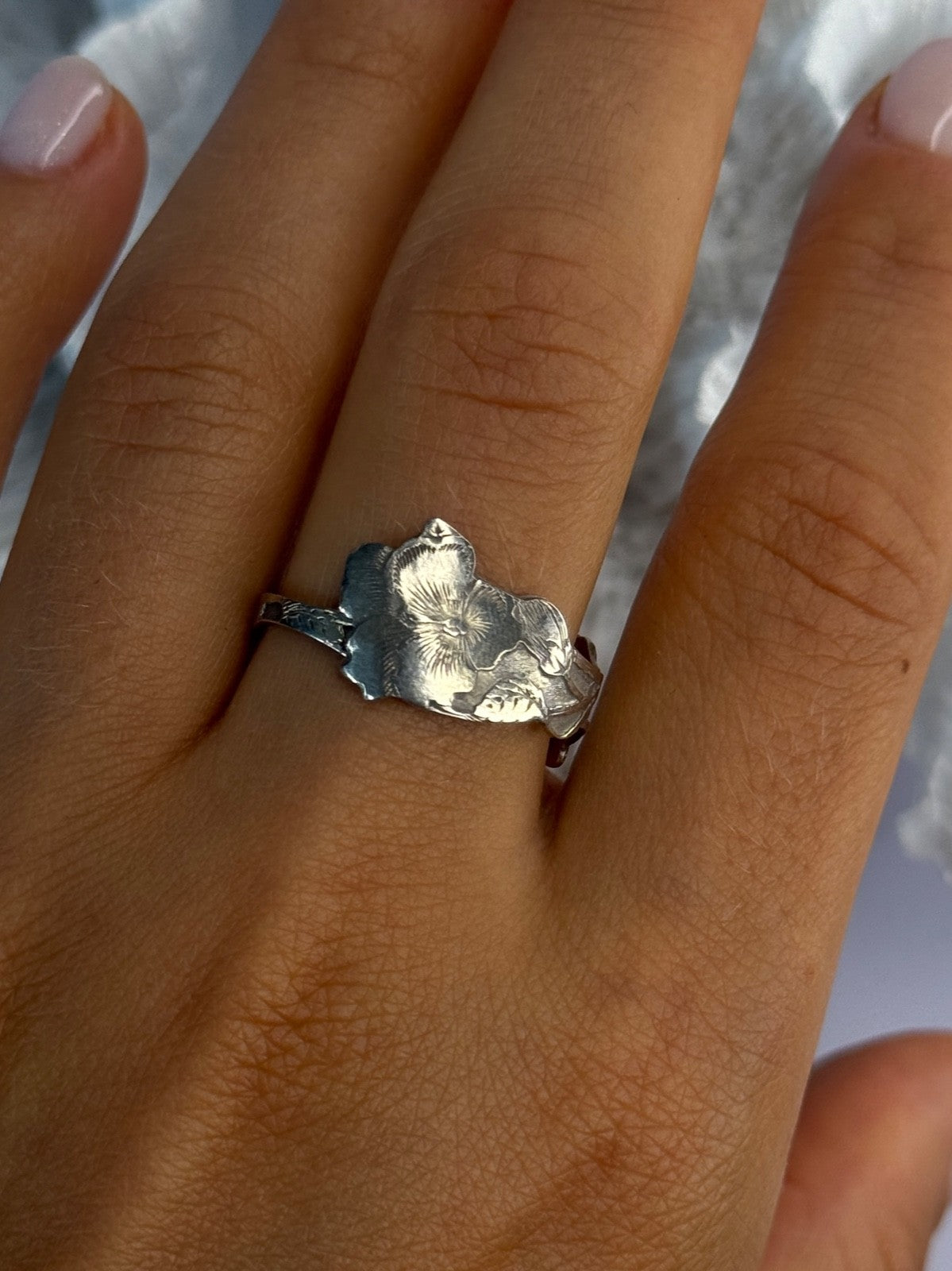 Vintage 925 Sterling Silver Ring Sizable