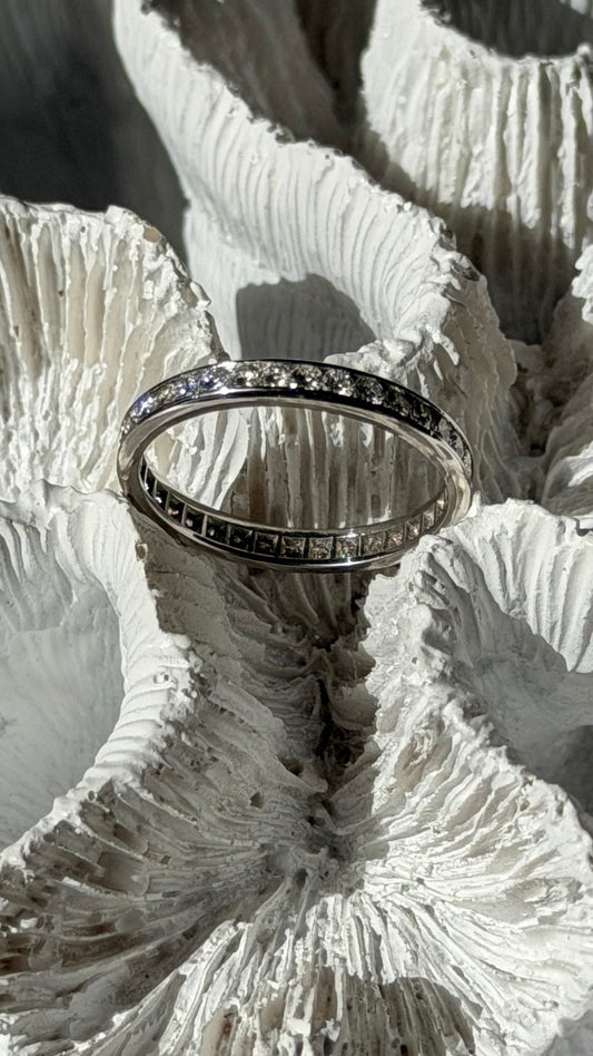 Platinum Diamond 1.10 ct Band Ring Size 10