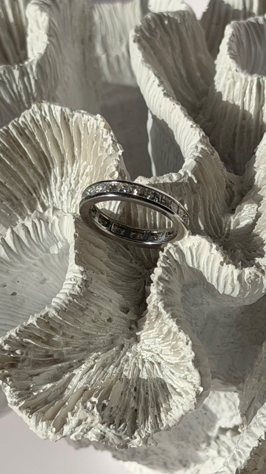 Custom Platinum Diamond 1.86 ct Band Ring Size 6.5