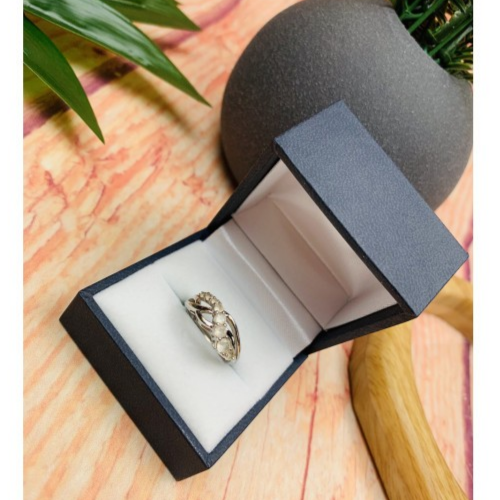 925 Sterling Silver White/Colorless Spinel Ring Size 6.5