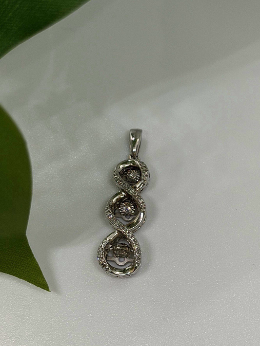Beautiful Design 925 Sterling Silver Diamonds Pendant