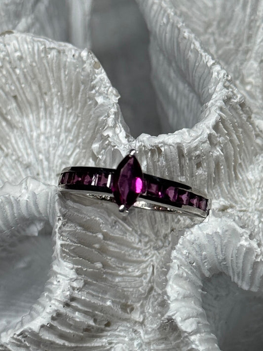 925 Sterling Silver Spinel Ring Size 7.5