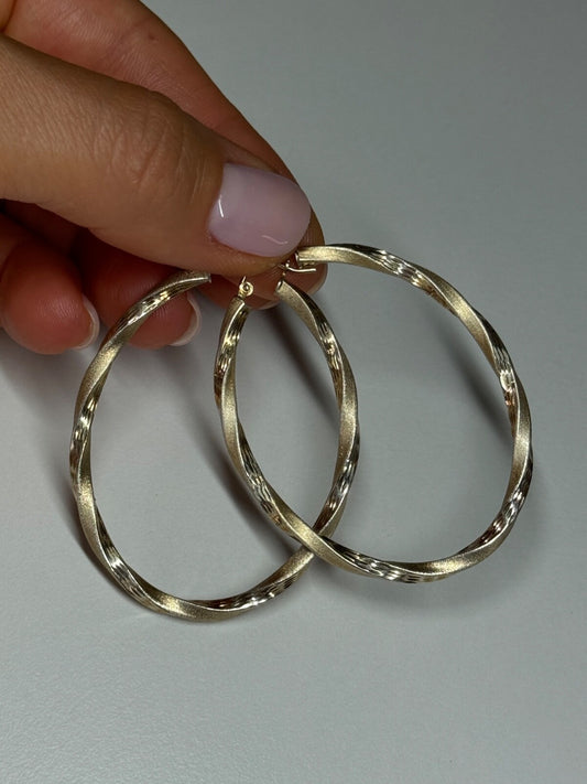 925 Sterling Silver Earrings Length 53.5 Mm