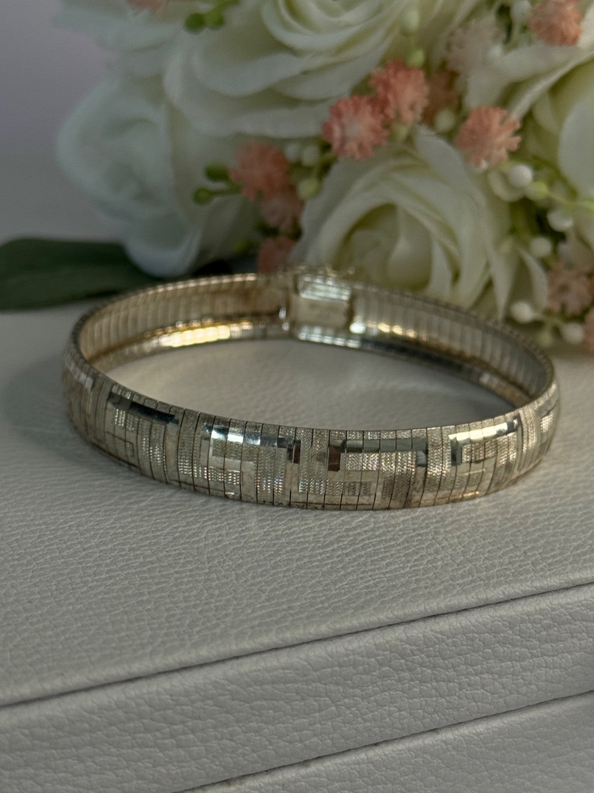 Jcm Italy 925 Sterling Silver Bracelet Length 7.5 Inch