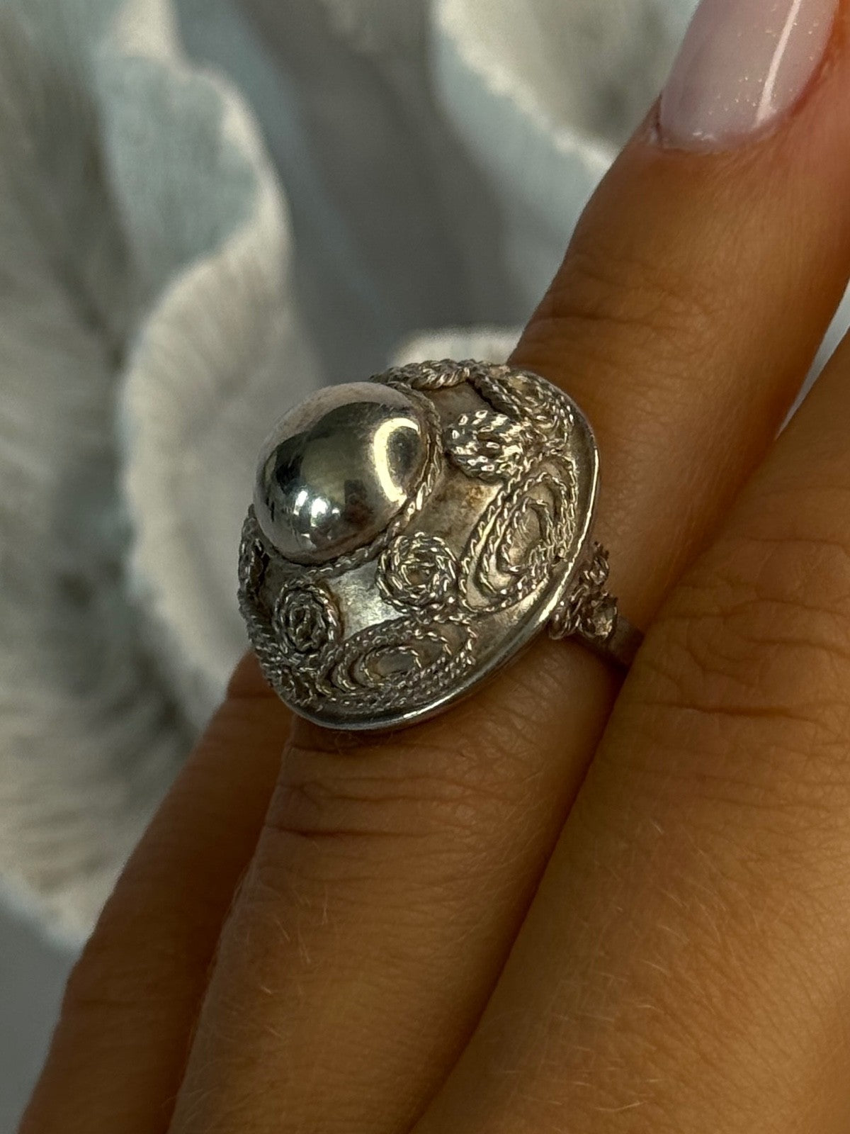Vintage 925 Sterling Silver Ring Size 5