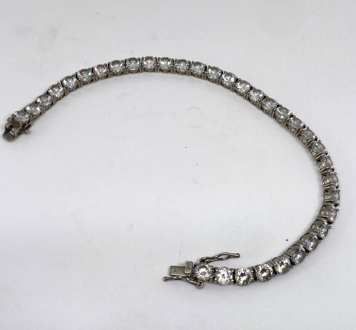 925 Sterling Silver CZ Bracelet