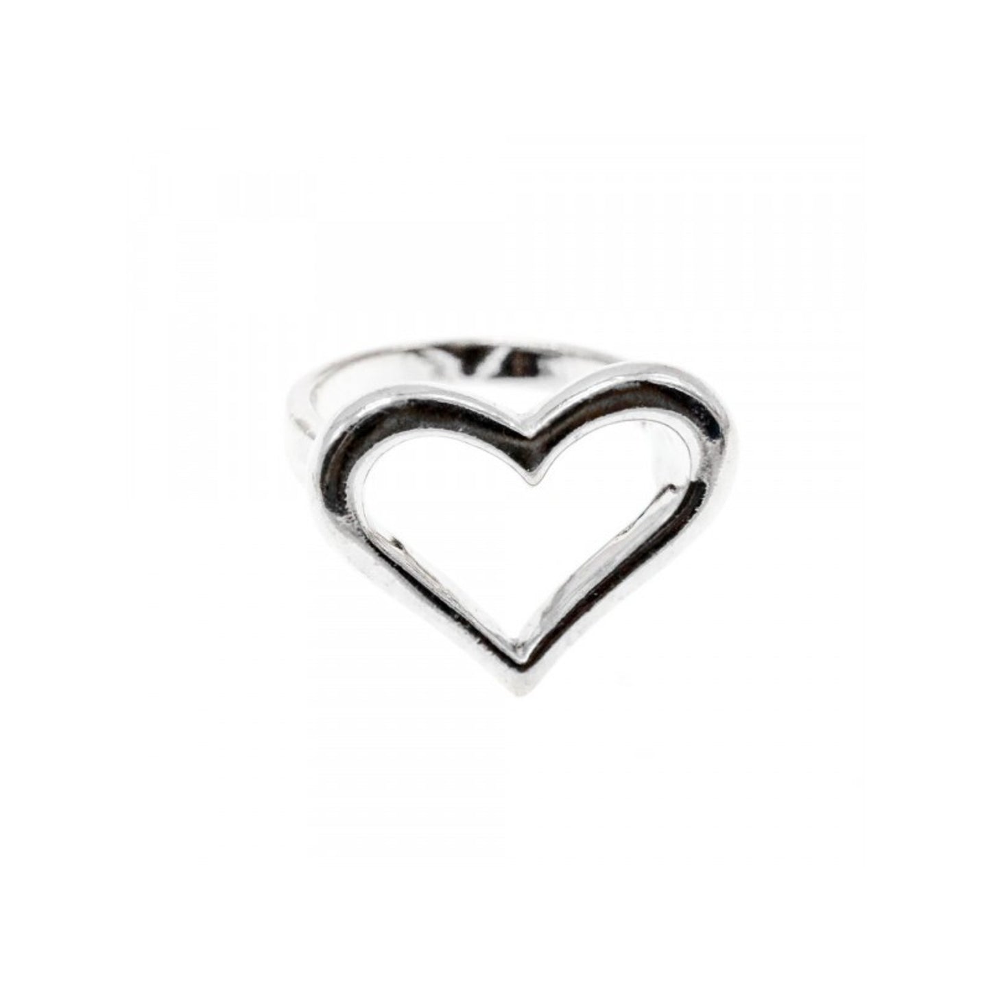 925 STERLING SILVER "HEART" RING SIZE 8