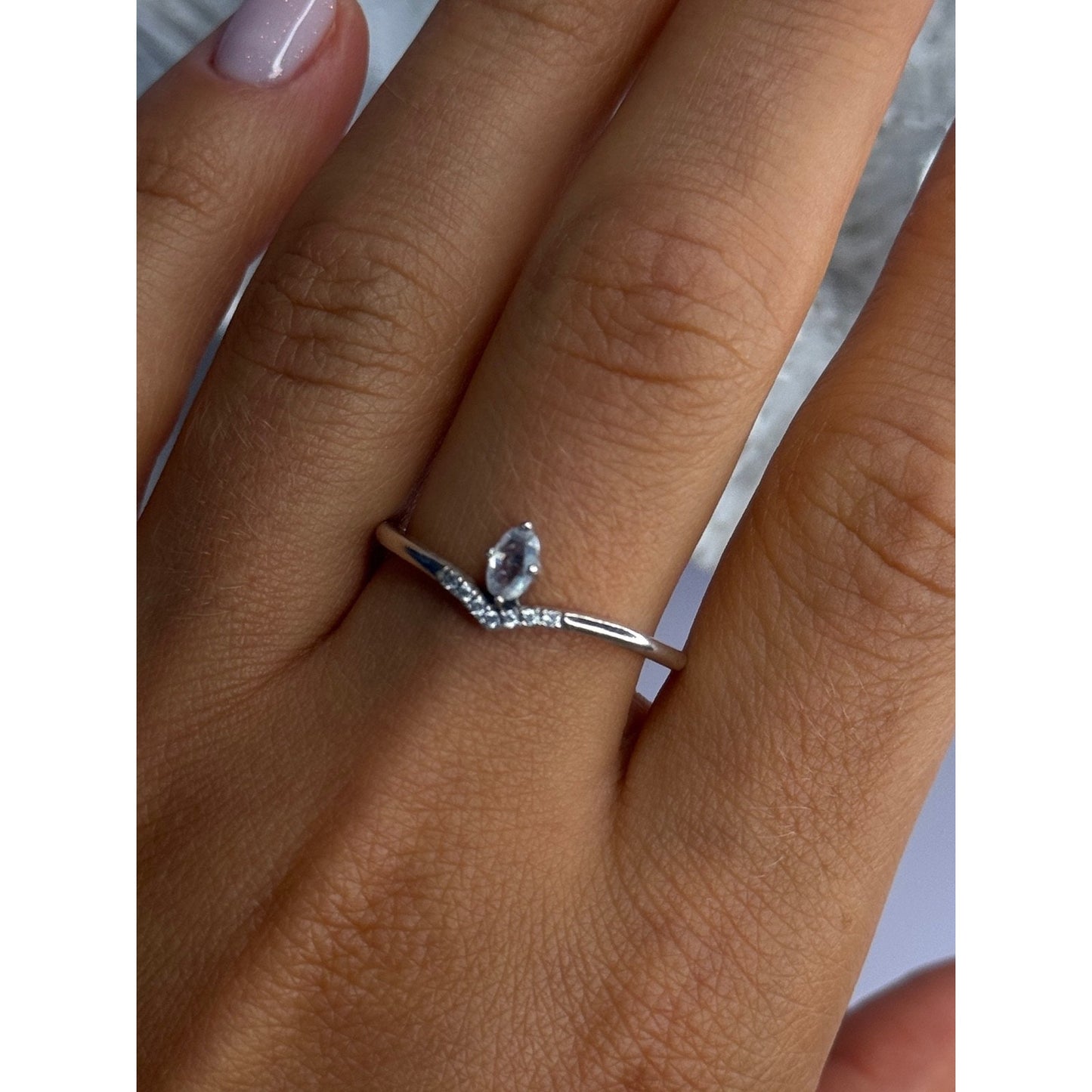 ALE 62 925 STERLING SILVER TOPAZ & BERYL RING SIZE 10