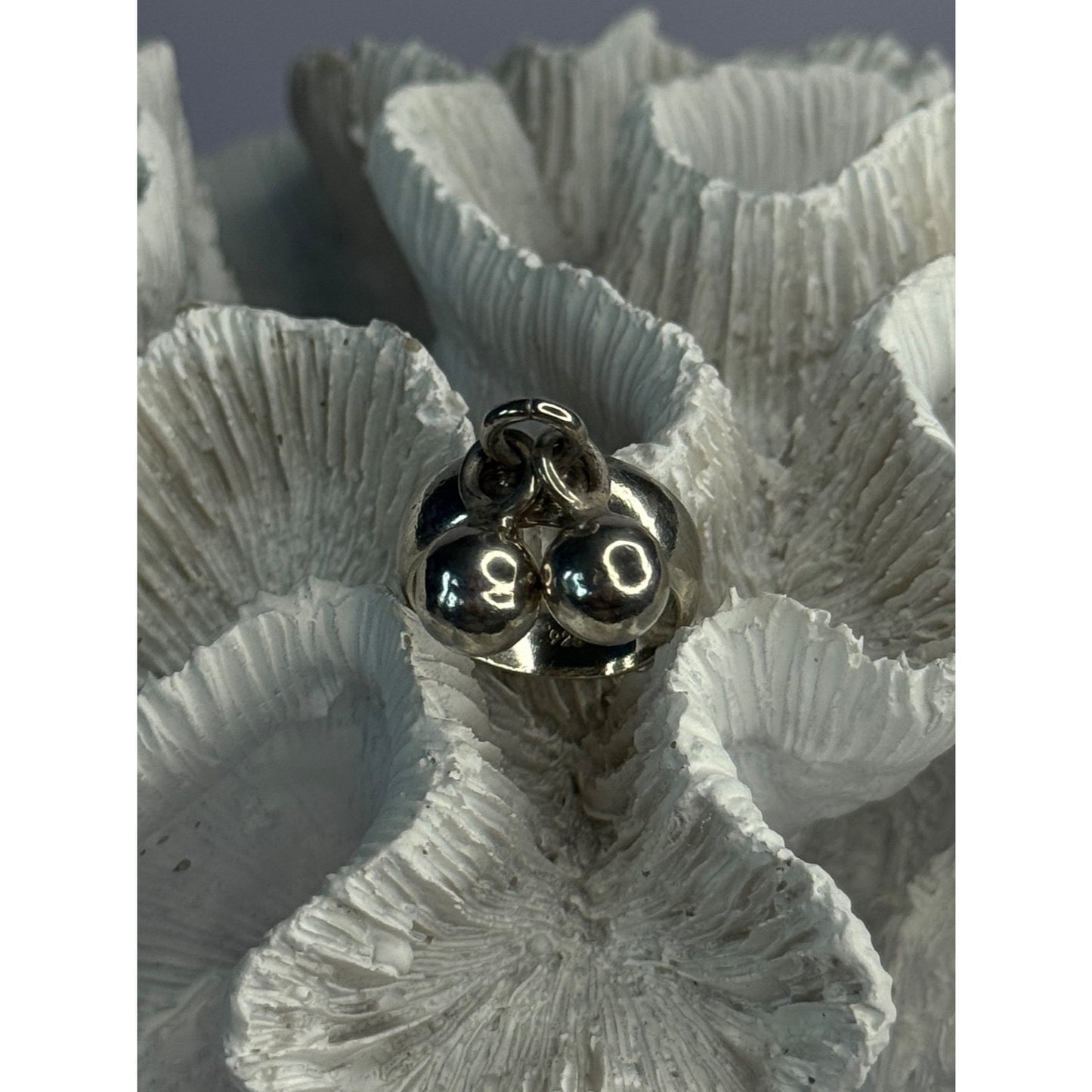 VINTAGE BELLS 925 STERLING SILVER RING SIZE 7