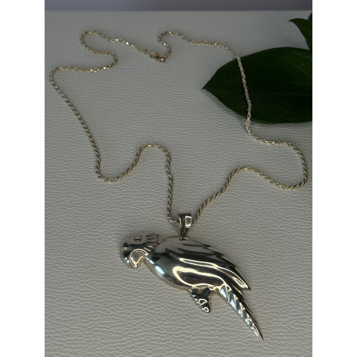 925 Sterling Silver Bird Necklace Length 20 inch