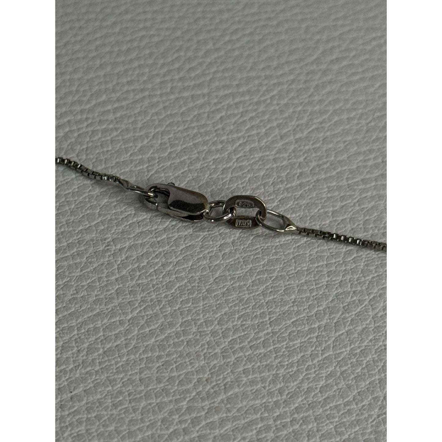 925 STERLING SILVER LARIMAR NECKLACE LENGTH 18 INCH