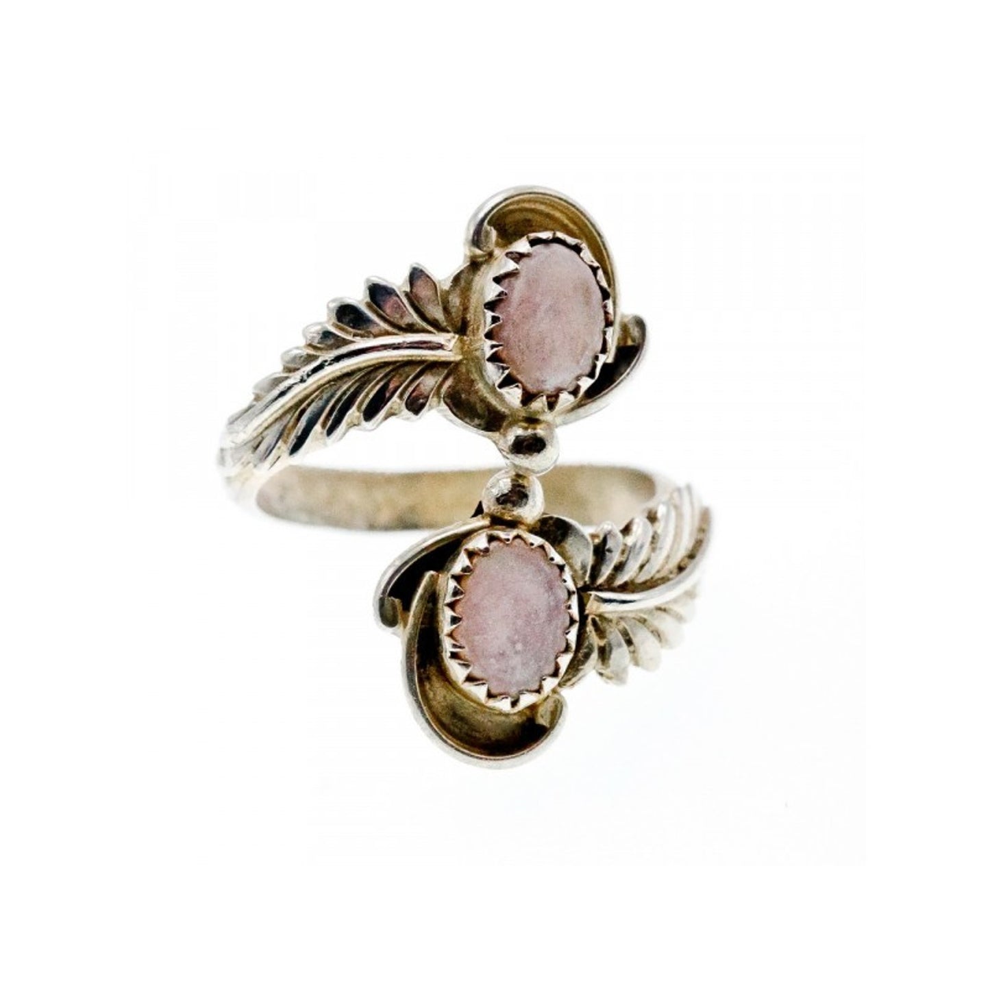 VINTAGE 925 STERLING SILVER MOTHER OF PEARL RING SIZE 8