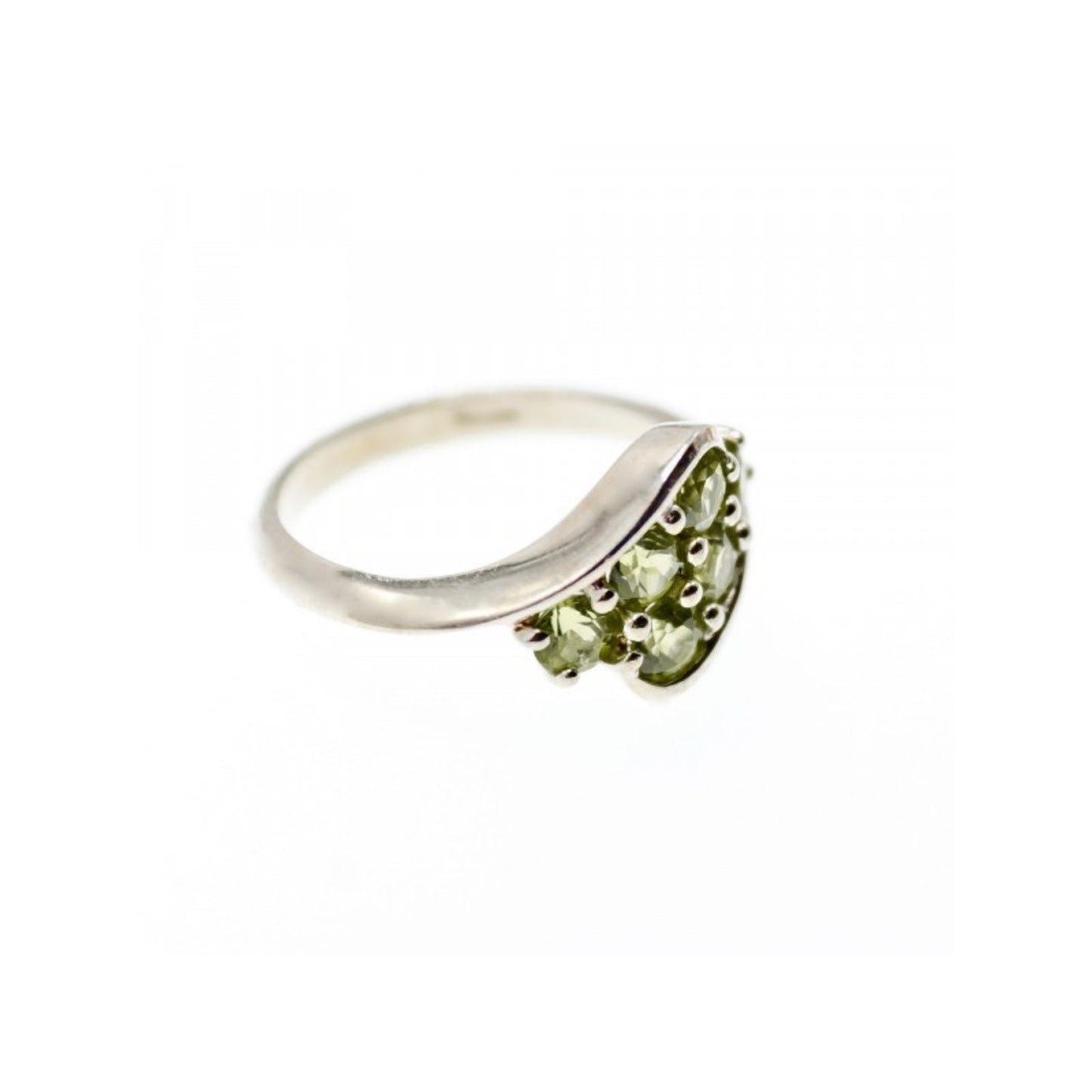 925 STERLING SILVER PERIDOT RING SIZE 9.5