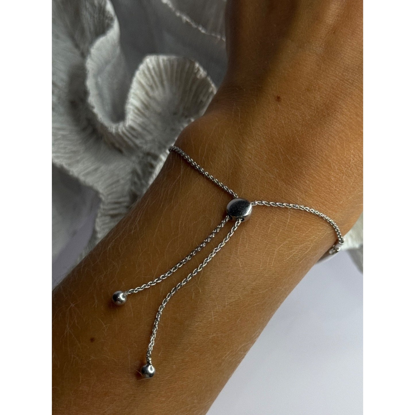 ELEGANT 925 STERLING SILVER BRACELET SIZABLE