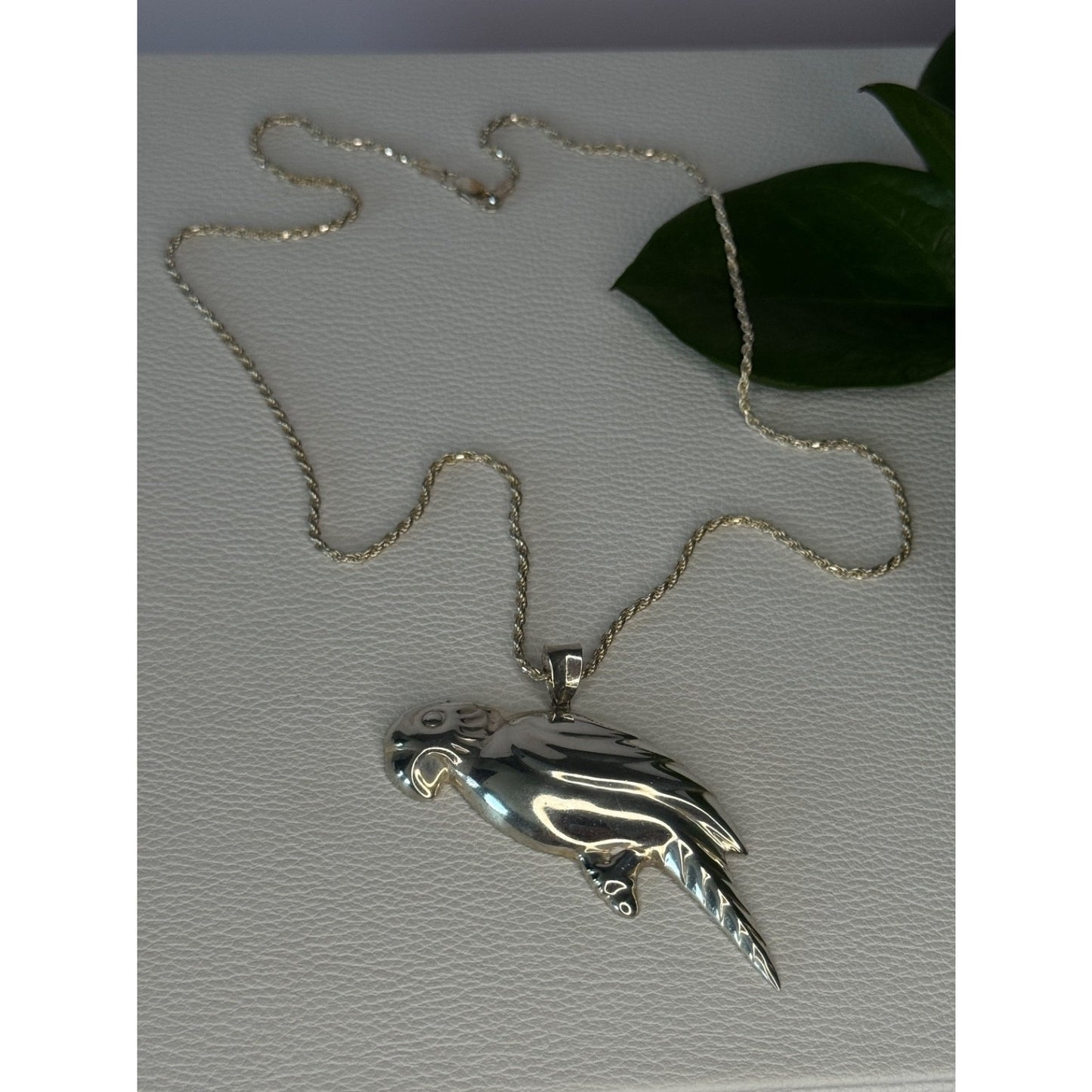 925 Sterling Silver Bird Necklace Length 20 inch