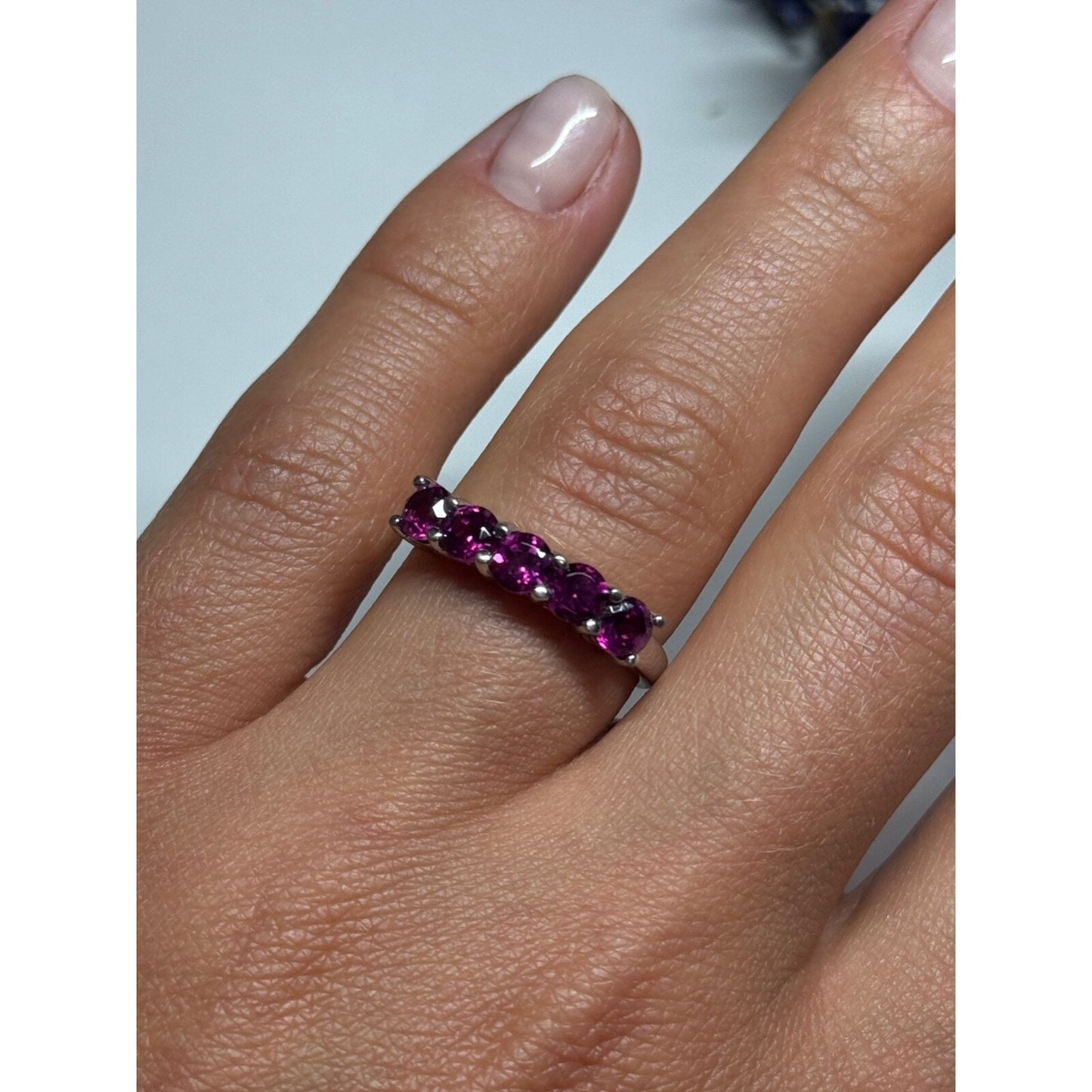 925 STERLING SILVER SPINEL RING SIZE 7