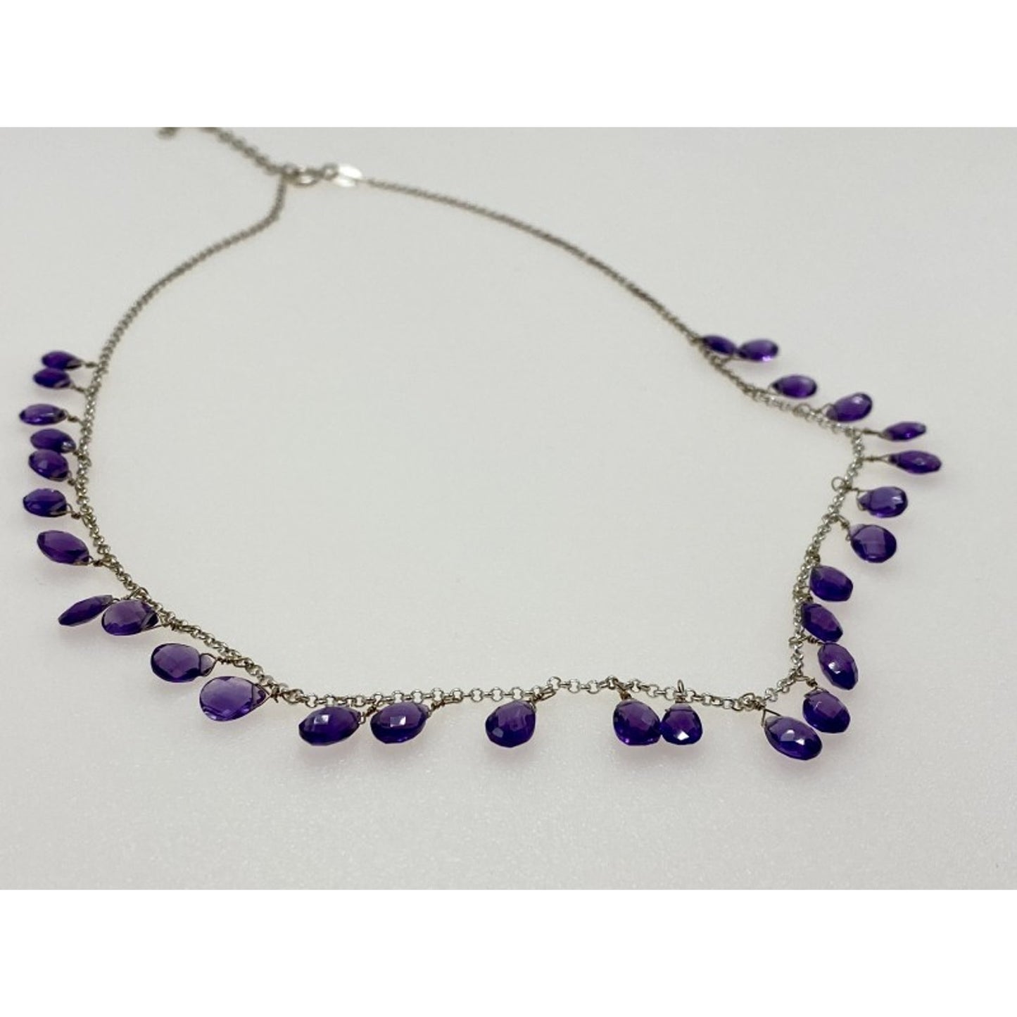 925 Sterling Silver Jewelry Glass Necklace