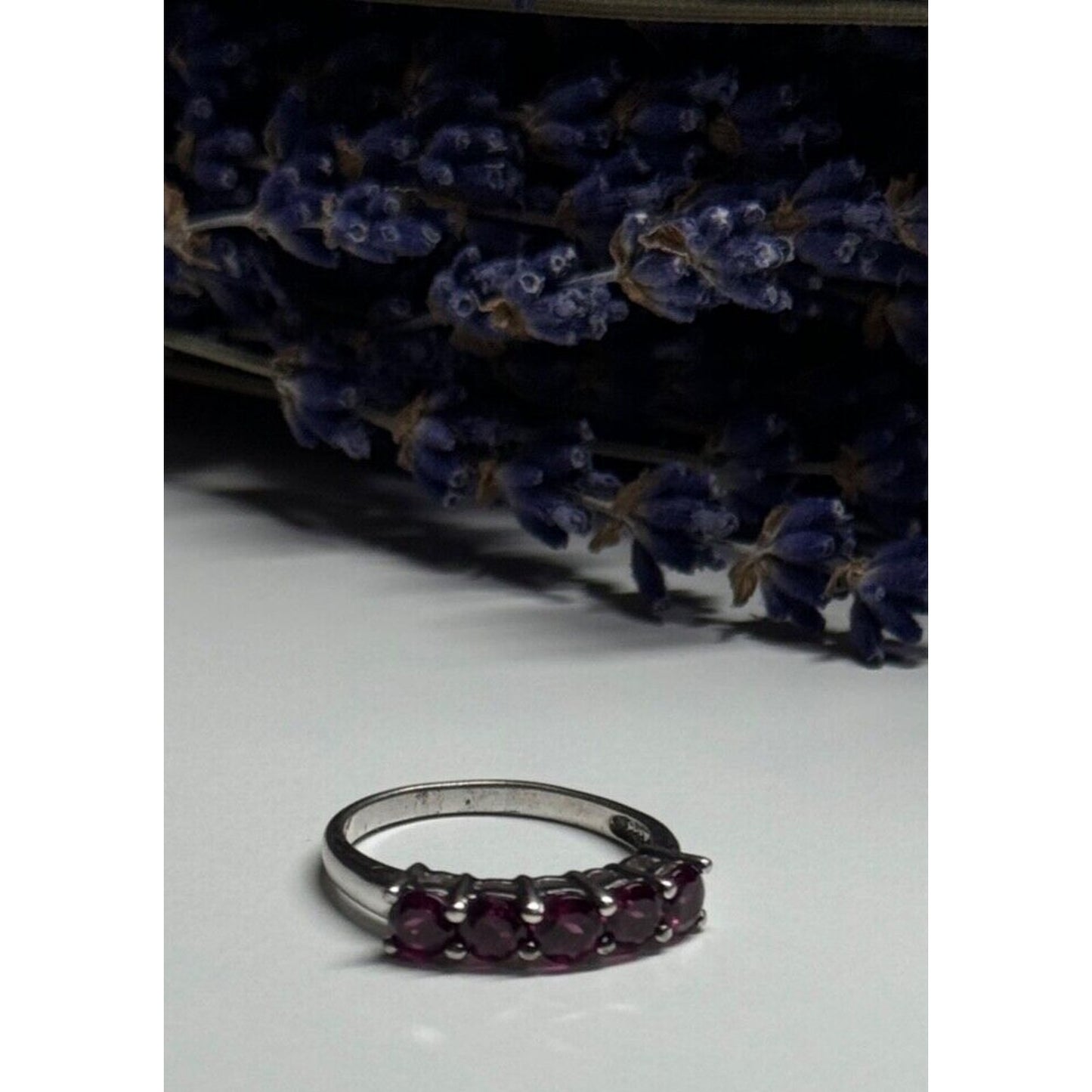 925 STERLING SILVER SPINEL RING SIZE 7