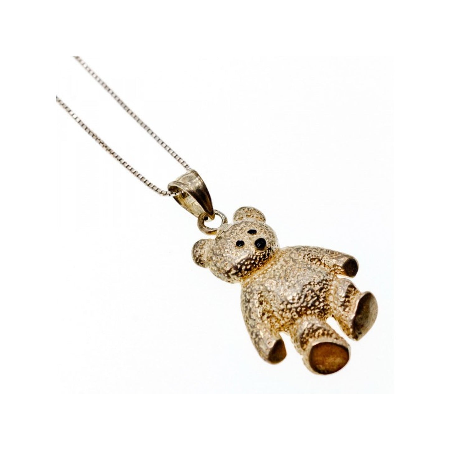 925 Sterling Silver "Bear" Chain with Pendant Italy