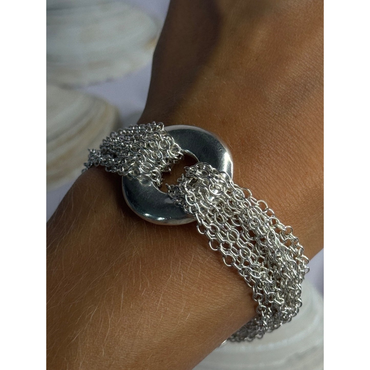 Elegant Design 925 Sterling Silver Bracelet Length 8