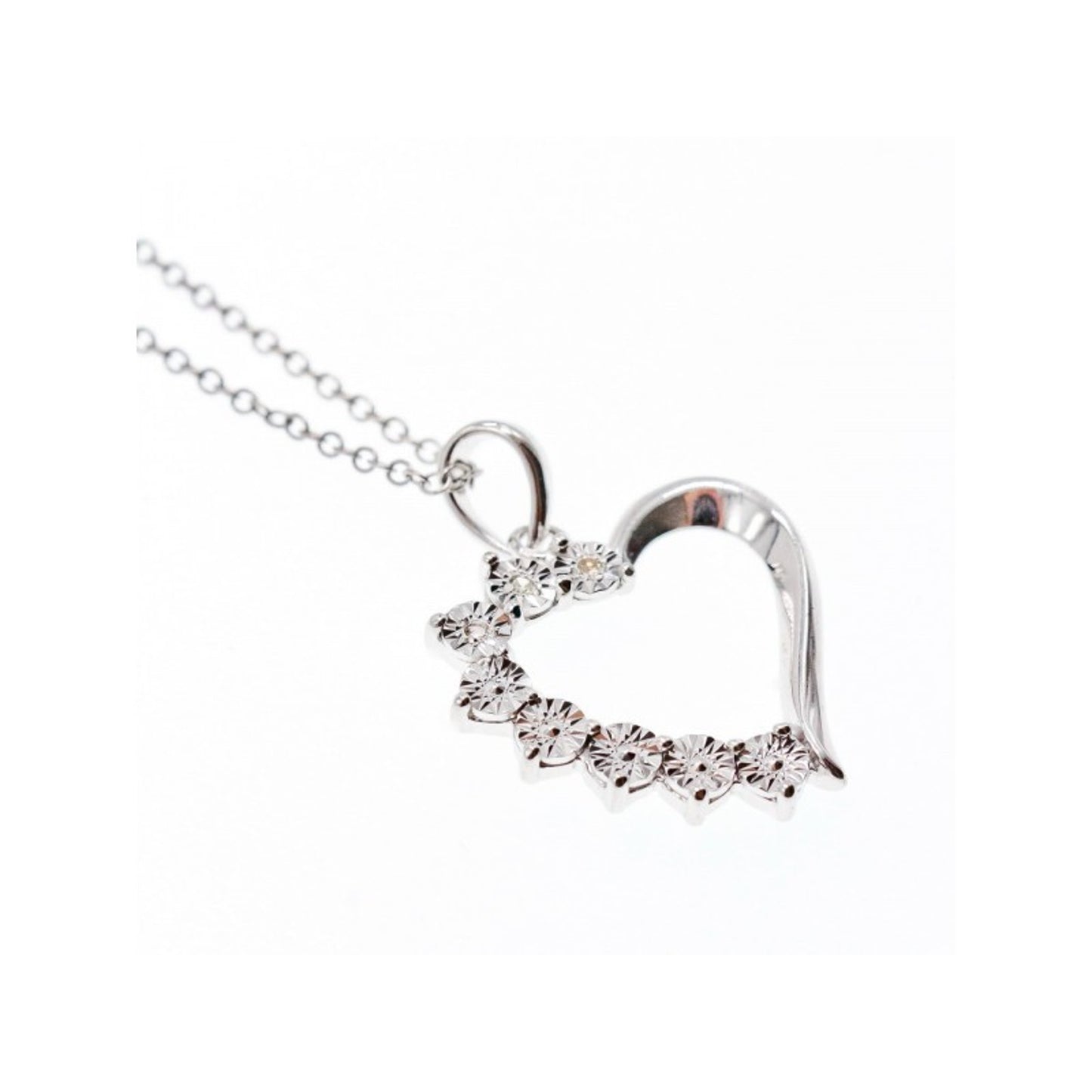925 Sterling Silver "Heart" Chain with Pendant Italy
