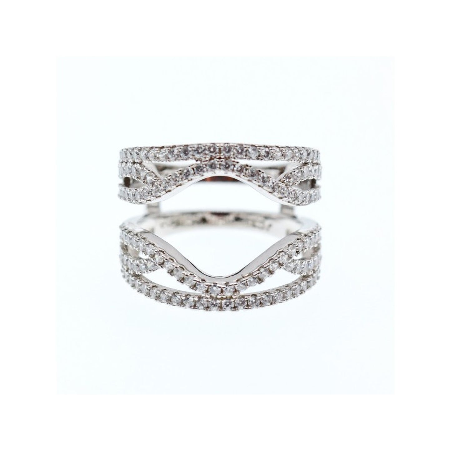 925 STERLING SILVER CZ RING SIZE 6.5