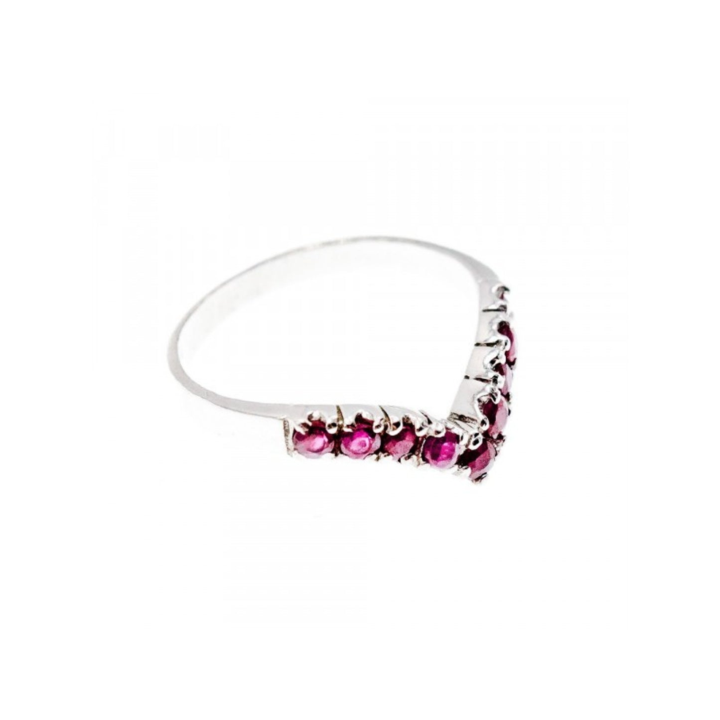 925 STERLING SILVER PINK TOPAZ RING SIZE 8