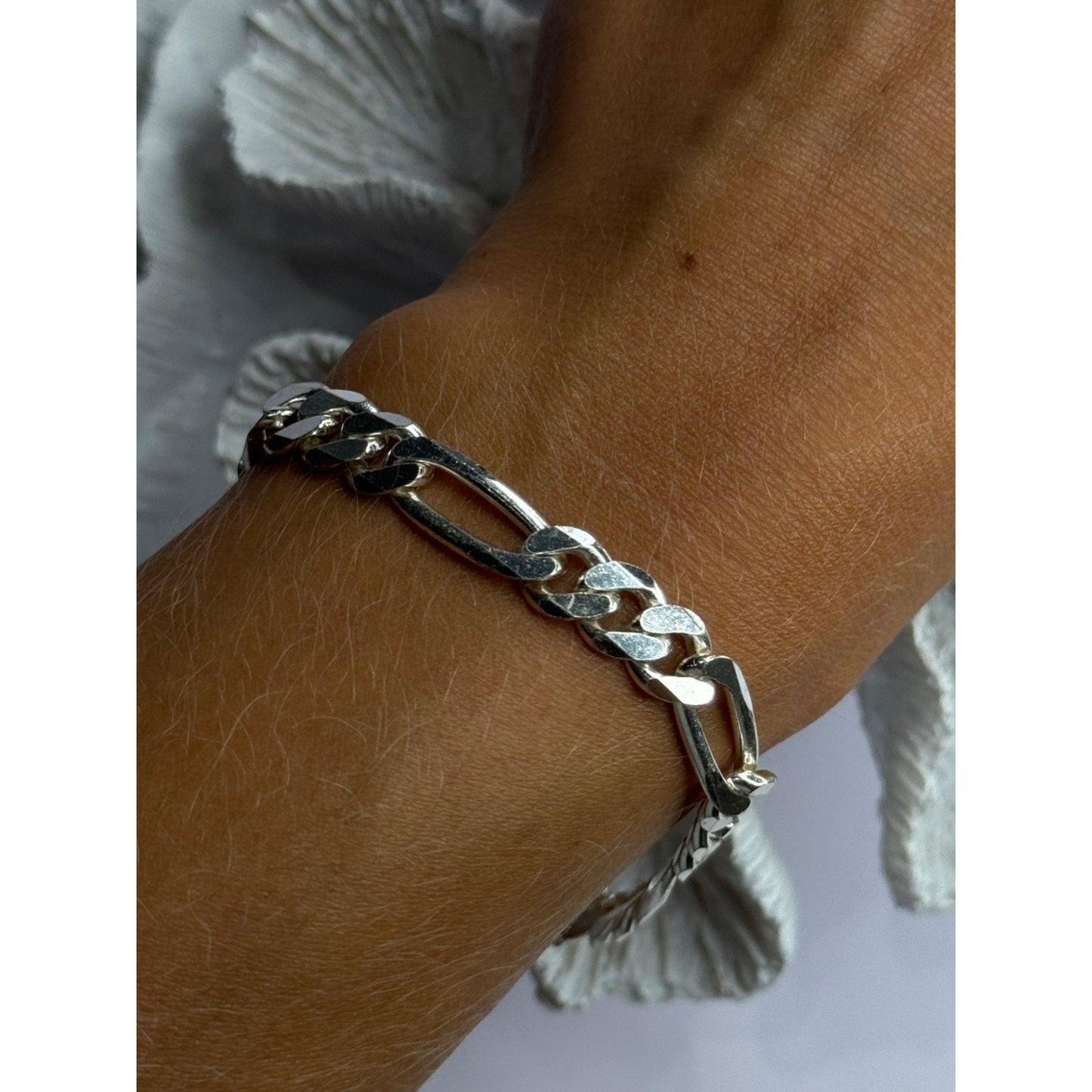 MENS 925 STERLING SILVER BRACELET LENGTH 8 & 9