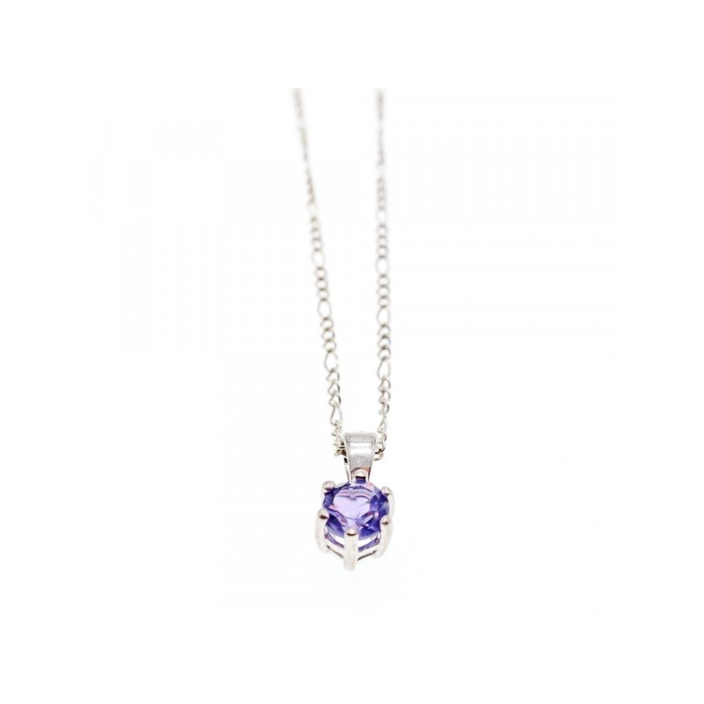 925 Sterling Silver Iolite Chain with Pendant