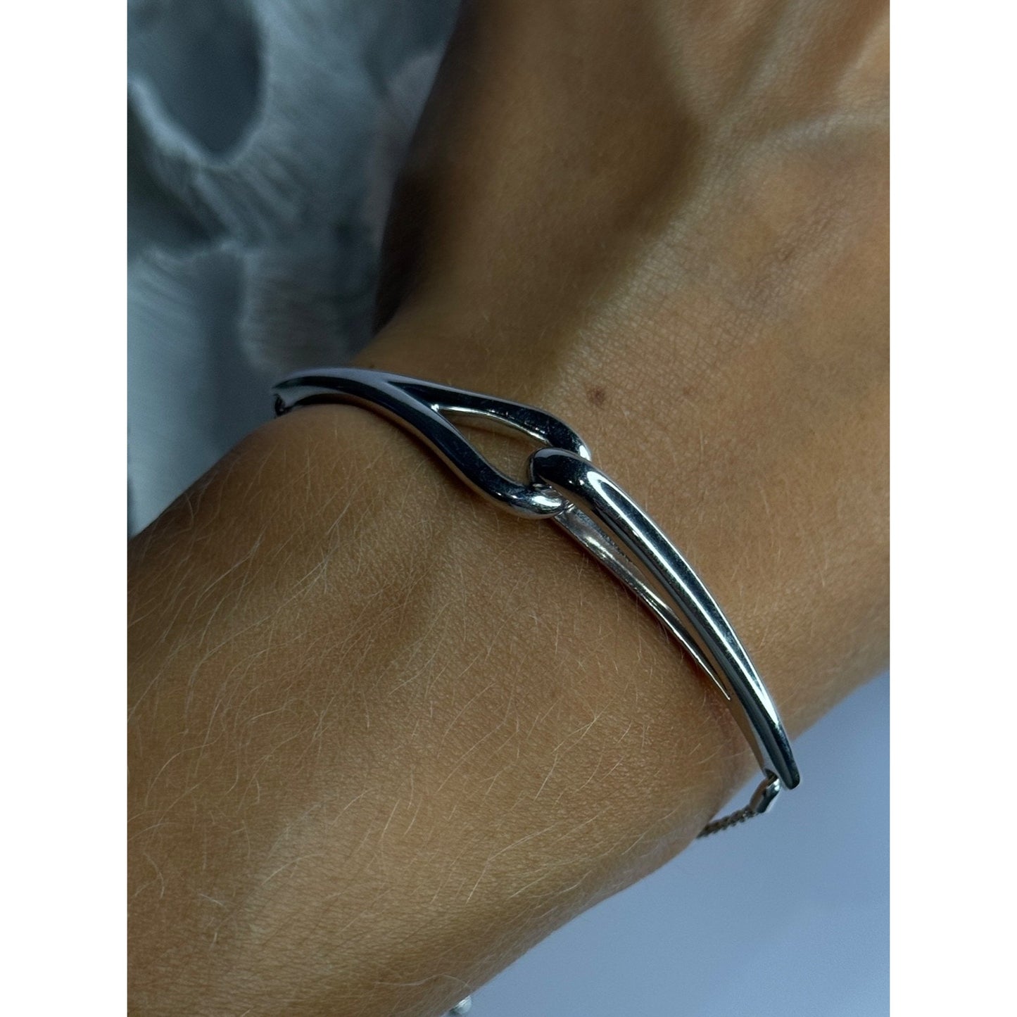 ELEGANT 925 STERLING SILVER BRACELET SIZABLE